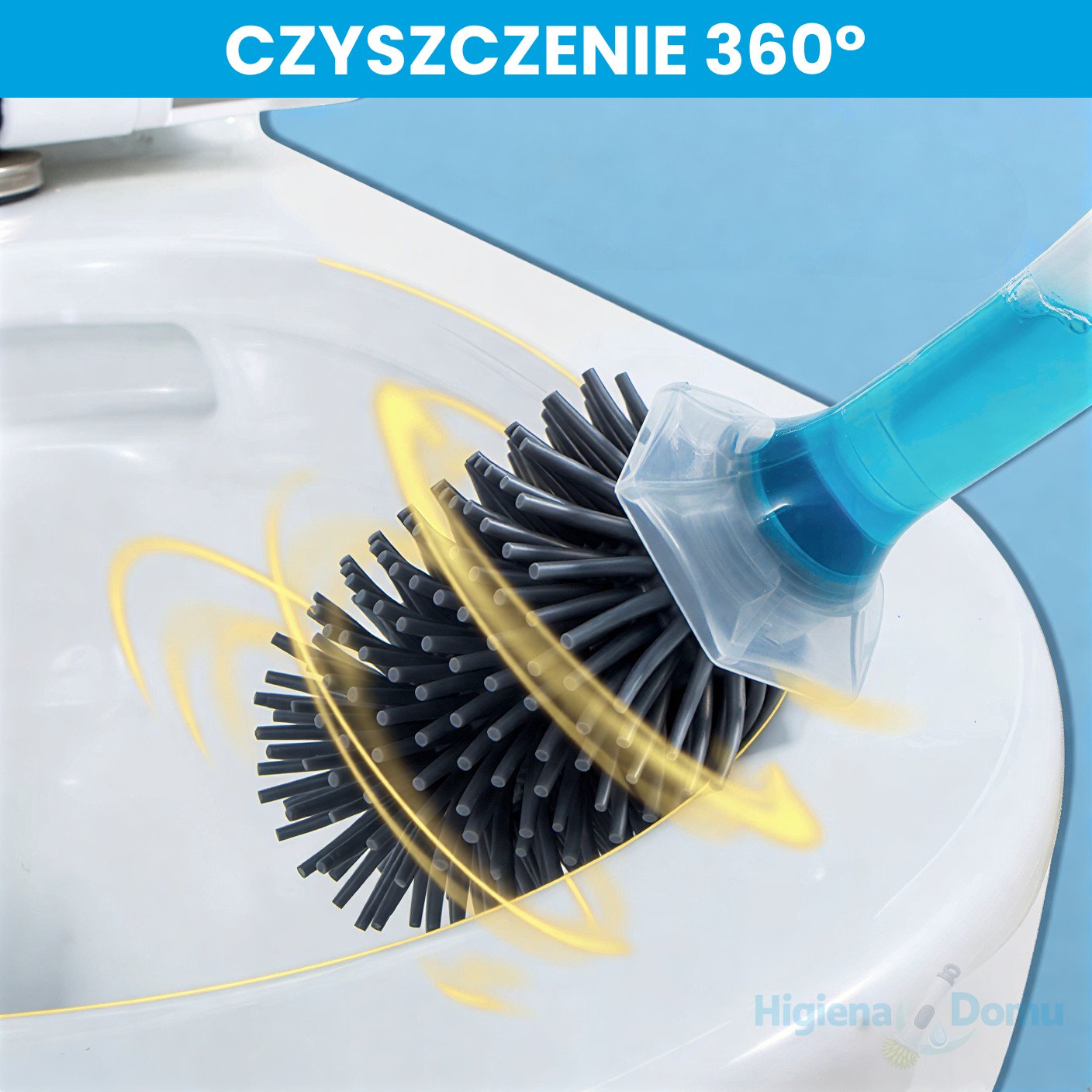 CleanPush - szczotka z dozownikiem na detergent